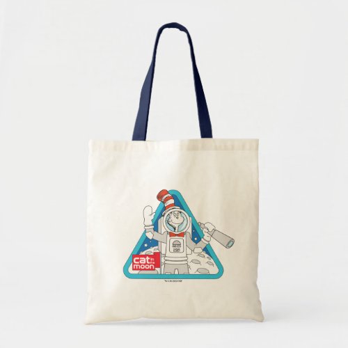 Dr Seuss  Cat in the Moon Outer Space Graphic Tote Bag