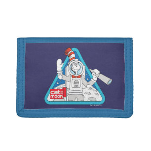 Dr. Seuss Cat in the Moon Outer Space Graphic Trifold Wallet