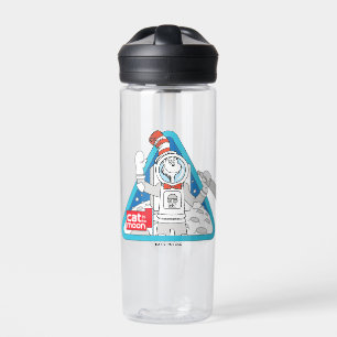 Dr. Seuss Cat in the Moon Outer Space Graphic Water Bottle