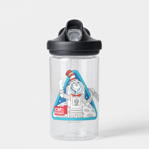 Dr Seuss  Cat in the Moon Outer Space Graphic Water Bottle