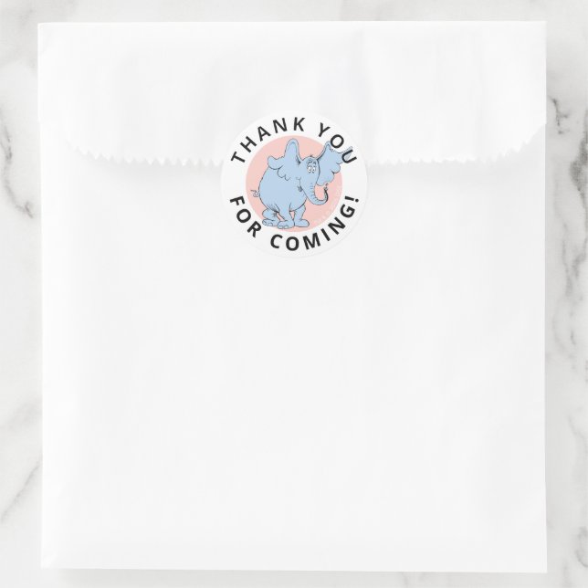 Dr. Seuss Character Confetti | Kids Birthday Classic Round Sticker (Bag)