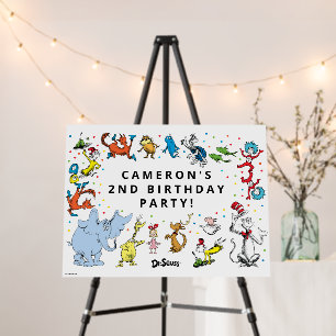 Dr. Seuss Character Confetti Kids Birthday Foam Board
