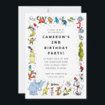 Dr. Seuss Character Confetti | Kids Birthday Invitation<br><div class="desc">Make those little birthday wishes soar with these invitations featuring everyone's favorite Dr. Seuss characters!

Each invitation features a colorful collage design bursting with beloved Dr. Seuss characters like Cat in the Hat,  Thing One and Thing Two,  and Horton the Elephant.</div>