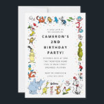 Dr. Seuss Character Confetti | Kids Birthday Invitation<br><div class="desc">Make those little birthday wishes soar with these invitations featuring everyone's favorite Dr. Seuss characters!

Each invitation features a colorful collage design bursting with beloved Dr. Seuss characters like Cat in the Hat,  Thing One and Thing Two,  and Horton the Elephant.</div>