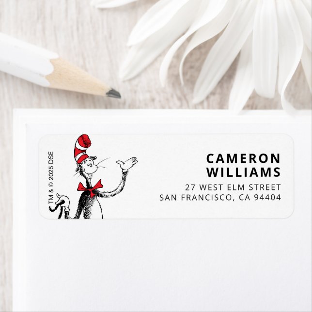 Dr. Seuss Character Confetti | Kids Birthday Label (Insitu)