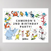 Dr. Seuss Character Confetti | Kids Birthday