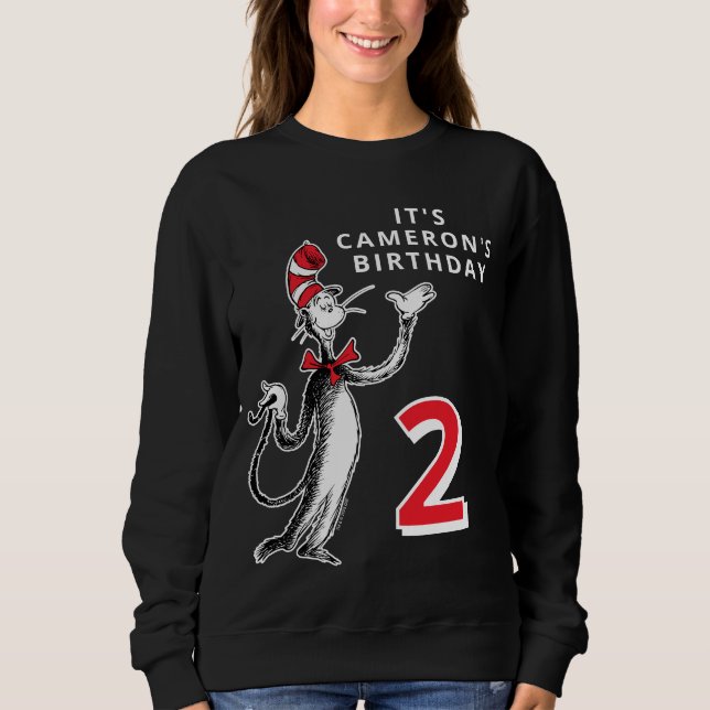 Dr. Seuss Character Confetti | Kids Birthday Sweatshirt (Front)