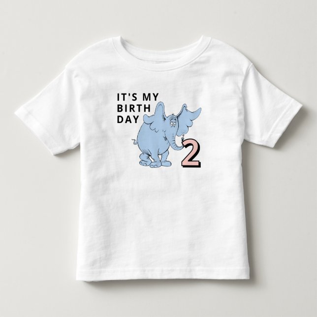 Dr. Seuss Character Confetti | Kids Birthday Toddler T-shirt (Front)