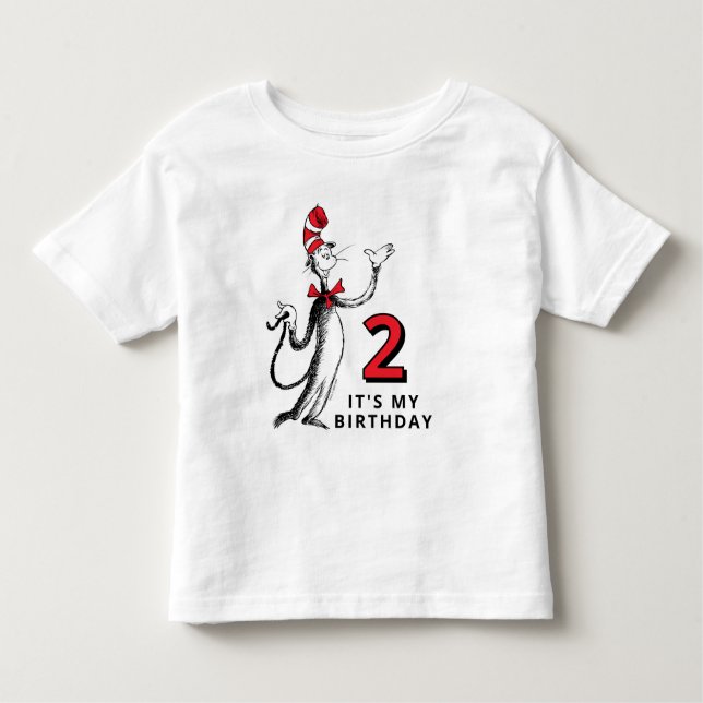 Dr. Seuss Character Confetti | Kids Birthday Toddler T-shirt (Front)