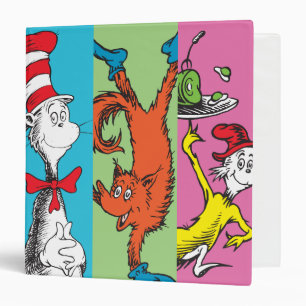 Dr. Seuss Character Slice 3 Ring Binder