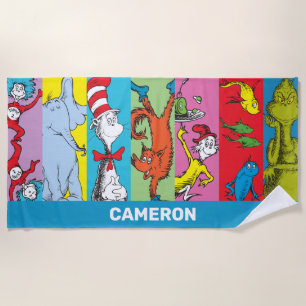 Dr. Seuss Character Slice Beach Towel