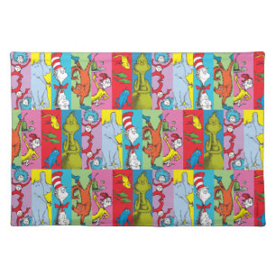 Dr. Seuss Character Slice Cloth Placemat