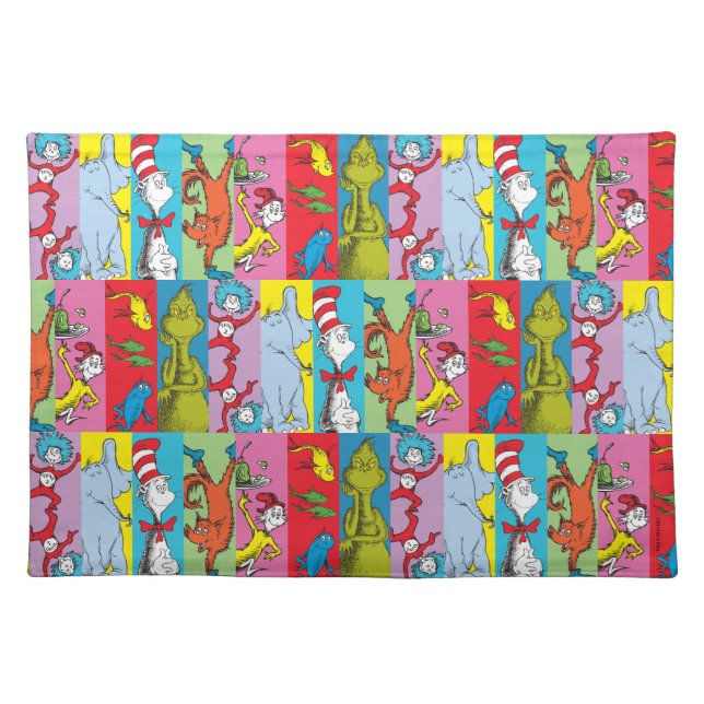Dr. Seuss | Character Slice Cloth Placemat (Front)