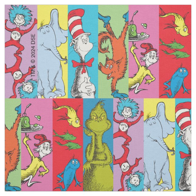 Dr. Seuss | Character Slice Fabric (Swatch)