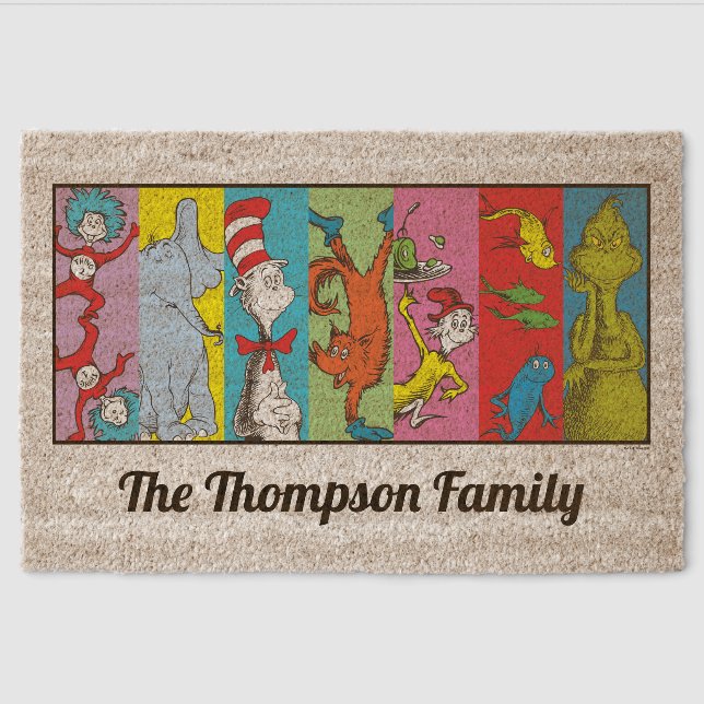 Dr. Seuss | Character Slice Fiber Doormat (Front)