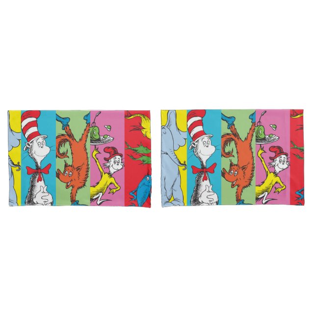 Dr. Seuss | Character Slice Pillow Case (Front-Set)