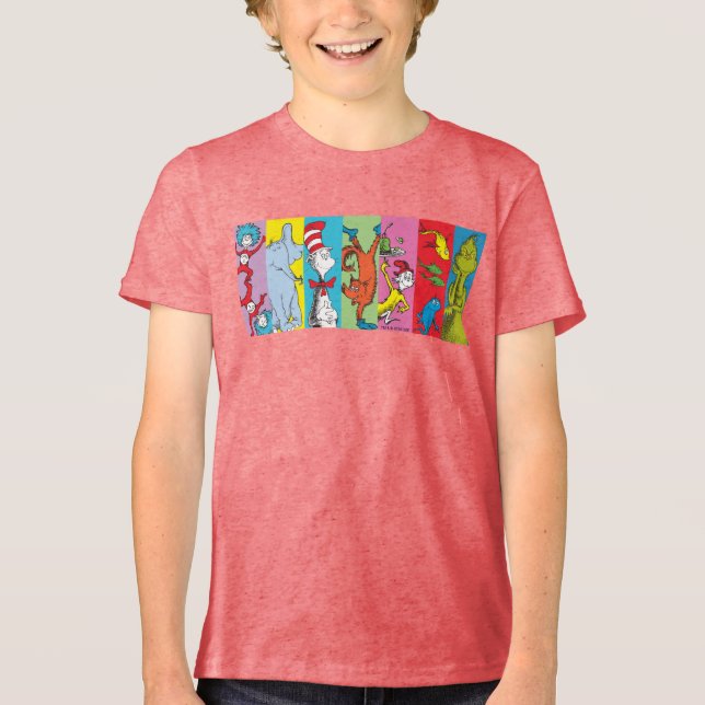 Dr. Seuss | Character Slice Tri-Blend Shirt (Front)
