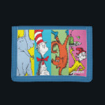 Dr. Seuss | Character Slice Trifold Wallet<br><div class="desc">Check out this colorful graphic featuring characters from various Dr. Seuss stories!</div>
