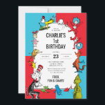 Dr. Seuss - Characters | Kids Birthday Invitation<br><div class="desc">Celebrate your child's birthday with the whimsical charm of Dr. Seuss! Our customizable Dr. Seuss Birthday Invitations feature beloved characters from his most popular books, bringing a touch of Seussian magic to your special event. From the mischievous Cat in the Hat and the imaginative Grinch to the curious Thing 1...</div>