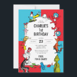 Dr. Seuss - Characters | Kids Birthday Invitation<br><div class="desc">Celebrate your child's birthday with the whimsical charm of Dr. Seuss! Our customizable Dr. Seuss Birthday Invitations feature beloved characters from his most popular books, bringing a touch of Seussian magic to your special event. From the mischievous Cat in the Hat and the imaginative Grinch to the curious Thing 1...</div>