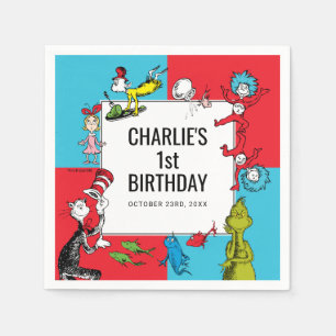 Dr. Seuss - Characters   Kids Birthday Napkins