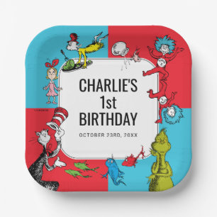 Dr. Seuss - Characters   Kids Birthday Paper Plates