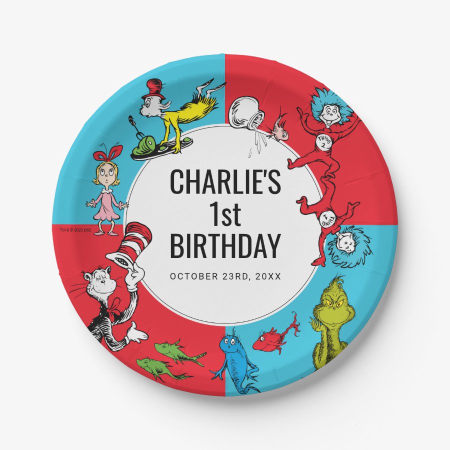 Dr. Seuss - Characters | Kids Birthday Paper Plates