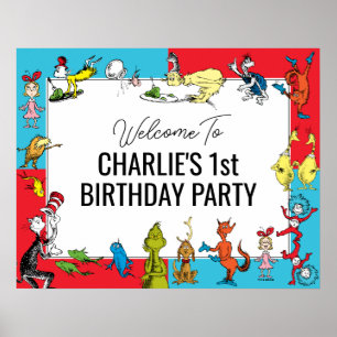 Dr. Seuss - Characters Kids Birthday Poster