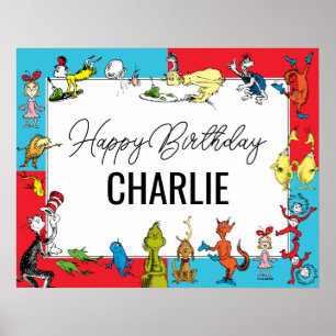 Dr. Seuss - Characters Kids Birthday Poster