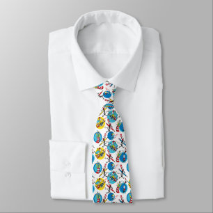 Dr. Seuss   Characters With Pencils Pattern Neck Tie