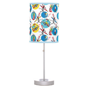 Dr. Seuss Characters With Pencils Pattern Table Lamp
