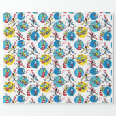 Dr. Seuss | Characters With Pencils Pattern Wrapping Paper (Flat)