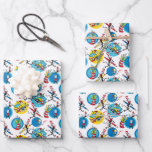 Dr. Seuss | Characters With Pencils Pattern Wrapping Paper Sheets
