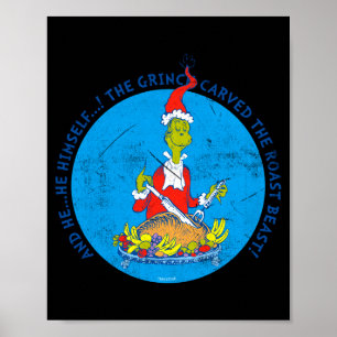 Dr Seuss Christmas Roast Poster