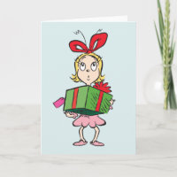 Dr. Seuss | Cindy-Lou Who - Holding Present Holiday Card