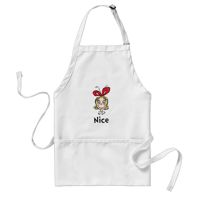 Dr. Seuss | Cindy-Lou Who is Nice Adult Apron (Front)