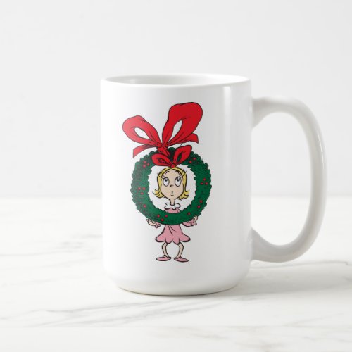 Dr Seuss  Cindy_Lou Who _ Wreath Coffee Mug