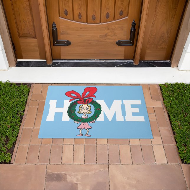Dr. Seuss | Cindy-Lou Who - Wreath Doormat (Outdoor)