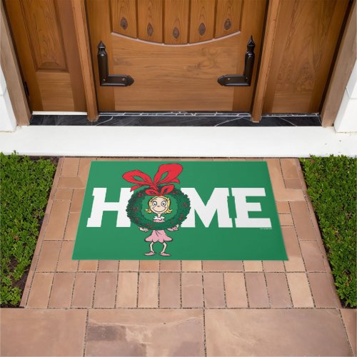 Dr Seuss  Cindy_Lou Who _ Wreath Doormat