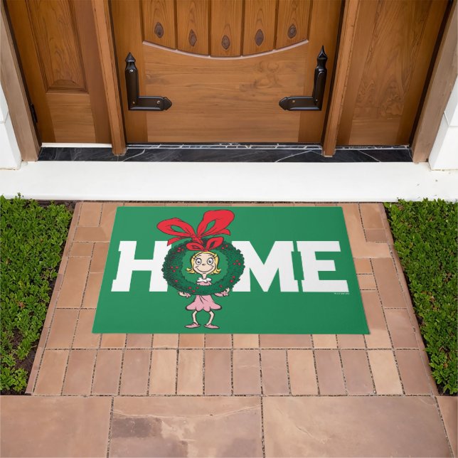 Dr. Seuss | Cindy-Lou Who - Wreath Doormat (Outdoor)