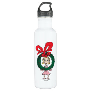 Dr. Seuss Cindy-Lou Who - Wreath Water Bottle