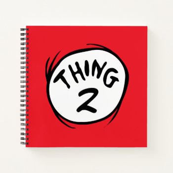 Dr. Seuss | Custom Thing 1 Thing 2 Notebook by DrSeussShop at Zazzle