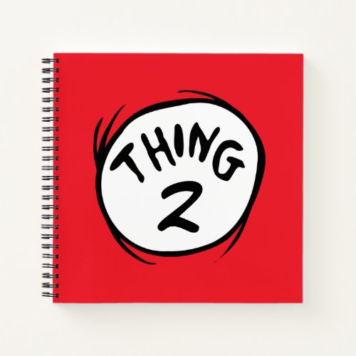 Dr Seuss  Custom Thing 1 Thing 2 Notebook