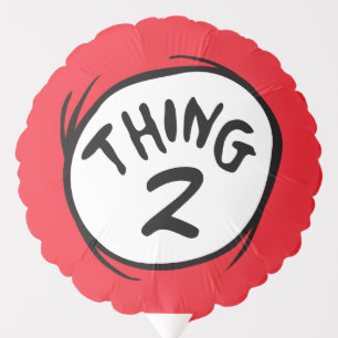 Dr. Seuss Custom Thing One Thing Two Balloon