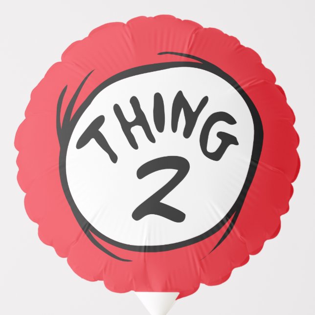 Dr. Seuss | Custom Thing One Thing Two Balloon (Front)