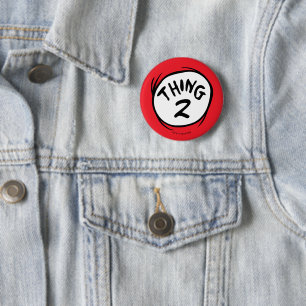 Dr. Seuss   Custom Thing One Thing Two Button
