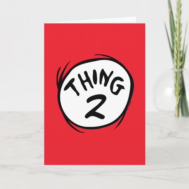 Dr. Seuss | Custom Thing One Thing Two Card (Front)