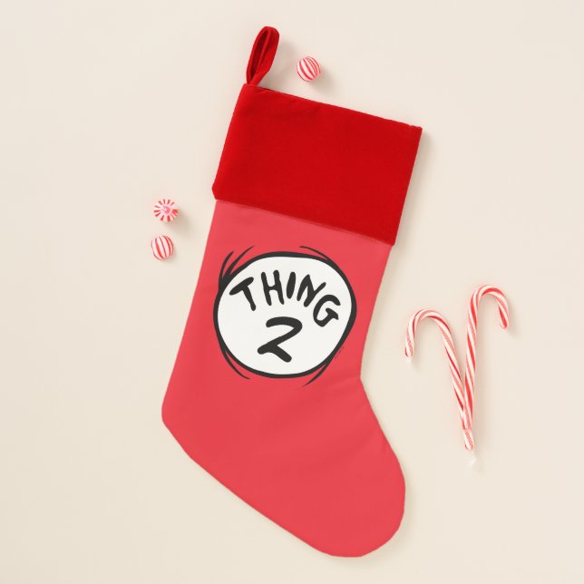 Dr. Seuss | Custom Thing One Thing Two Christmas Stocking (Front)