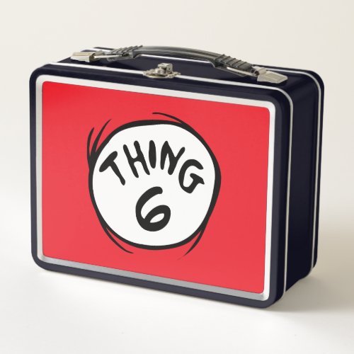 Dr Seuss  Custom Thing One Thing Two Metal Lunch Box