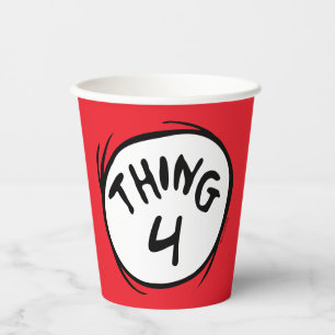 Dr. Seuss Custom Thing One Thing Two Paper Cups